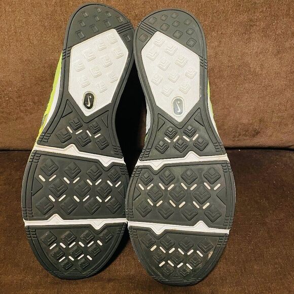 2012 NIKE FLYKNIT TRAINER+ ONE RACER VOLT NEON YELLOW WHITE BLACK 532984-700 14 - Picture 6 of 15